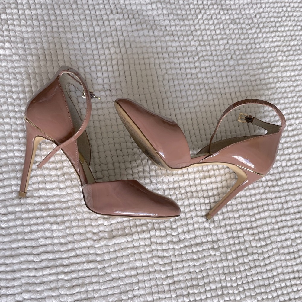 Michael Kors Blush D’orsay pump with ankle strap